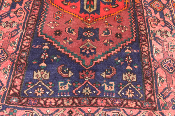 VINTAGE NORTH PERSIAN HAMADAN RUG, VERY HARD WEARING 205 X 138 CM