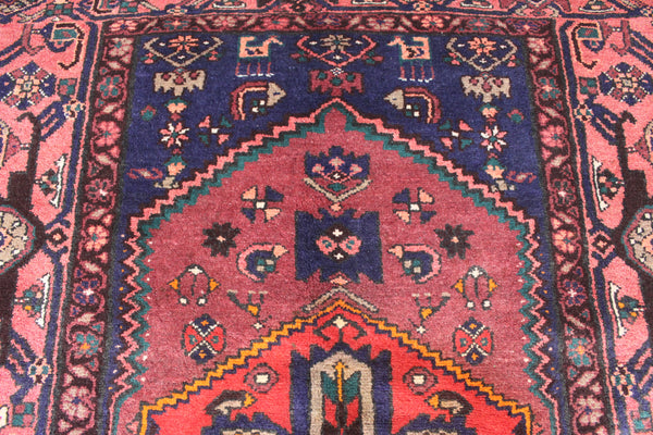 VINTAGE NORTH PERSIAN HAMADAN RUG, VERY HARD WEARING 205 X 138 CM