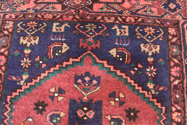 VINTAGE NORTH PERSIAN HAMADAN RUG, VERY HARD WEARING 205 X 138 CM