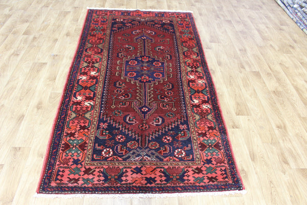 VINTAGE PERSIAN HAMADAN RUG, VERY HARD WEARING 225 X 122 CM