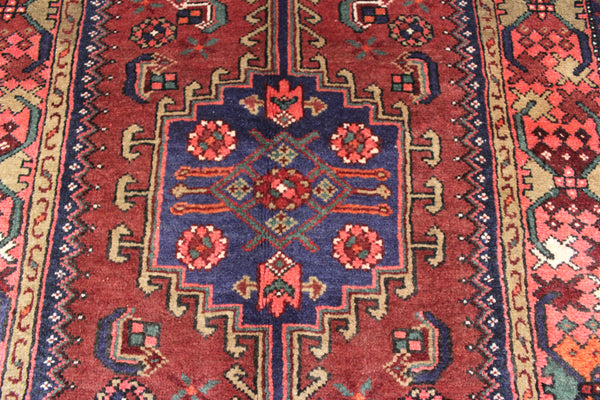 VINTAGE PERSIAN HAMADAN RUG, VERY HARD WEARING 225 X 122 CM