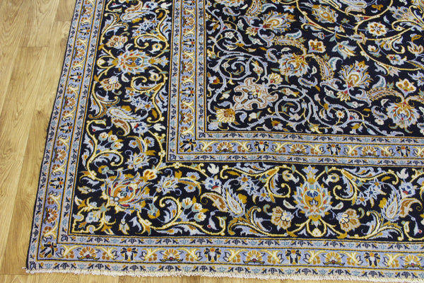 Large Persian Kashan Carpet 400 × 308 cm – Hand-Knotted Wool Rug
