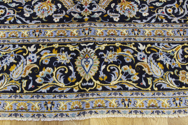 Large Persian Kashan Carpet 400 × 308 cm – Hand-Knotted Wool Rug