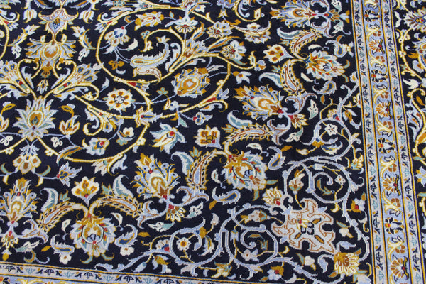 Large Persian Kashan Carpet 400 × 308 cm – Hand-Knotted Wool Rug