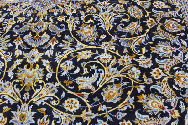 Large Persian Kashan Carpet 400 × 308 cm – Hand-Knotted Wool Rug