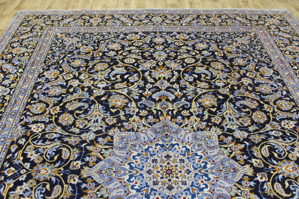 Large Persian Kashan Carpet 400 × 308 cm – Hand-Knotted Wool Rug