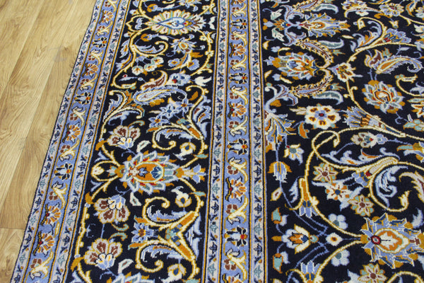 Large Persian Kashan Carpet 400 × 308 cm – Hand-Knotted Wool Rug