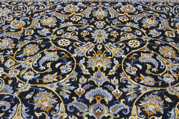 Large Persian Kashan Carpet 400 × 308 cm – Hand-Knotted Wool Rug