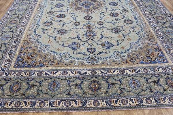Extra Large Signed Persian Kashan Carpet 440 × 318 cm – Hand-Knotted Wool Rug