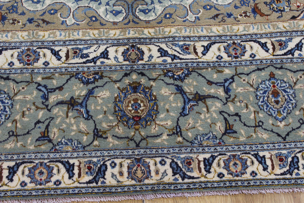Extra Large Signed Persian Kashan Carpet 440 × 318 cm – Hand-Knotted Wool Rug