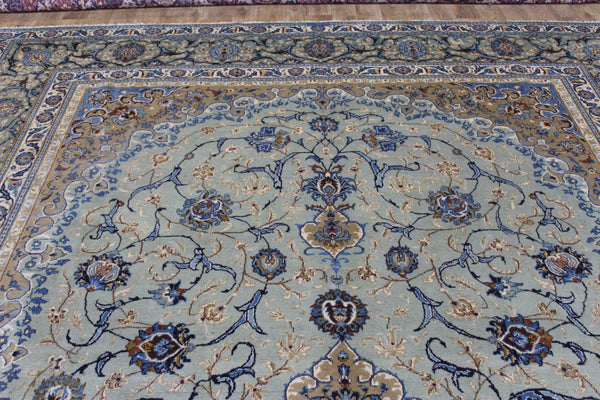 Extra Large Signed Persian Kashan Carpet 440 × 318 cm – Hand-Knotted Wool Rug