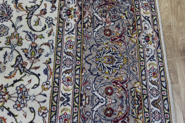 Large Persian Kashan Carpet 395 × 298 cm – Fine Hand-Knotted Wool Rug