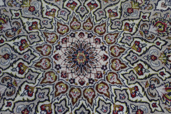 Large Persian Kashan Carpet 395 × 298 cm – Fine Hand-Knotted Wool Rug