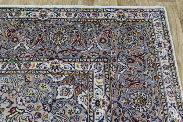 Large Persian Kashan Carpet 395 × 298 cm – Fine Hand-Knotted Wool Rug