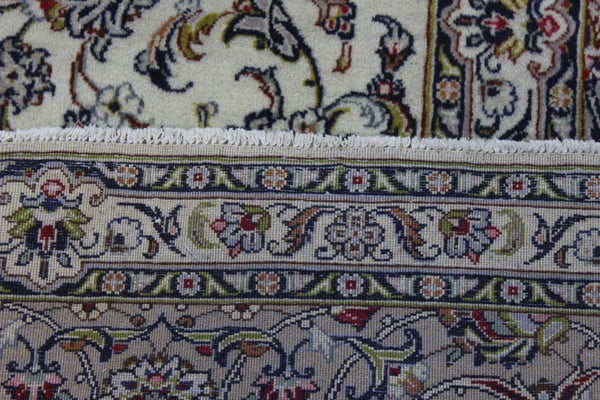 Large Persian Kashan Carpet 395 × 298 cm – Fine Hand-Knotted Wool Rug