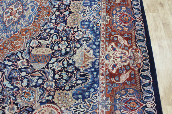 Antique Persian Kashmar Carpet 380 × 300 cm – Hand-Knotted Wool Rug