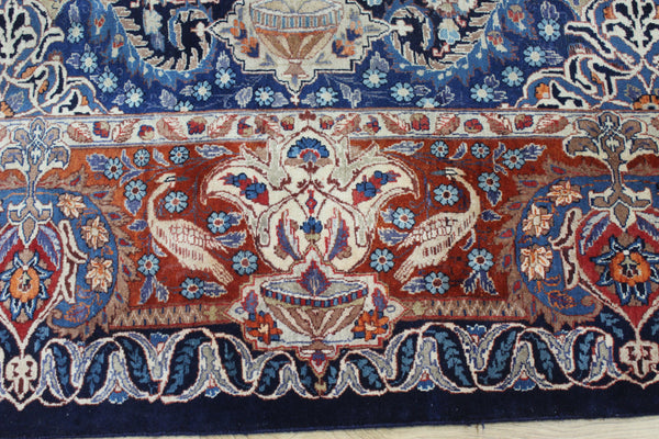 Antique Persian Kashmar Carpet 380 × 300 cm – Hand-Knotted Wool Rug