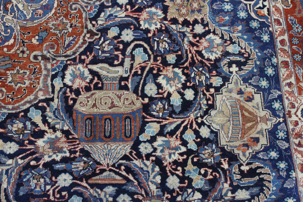 Antique Persian Kashmar Carpet 380 × 300 cm – Hand-Knotted Wool Rug