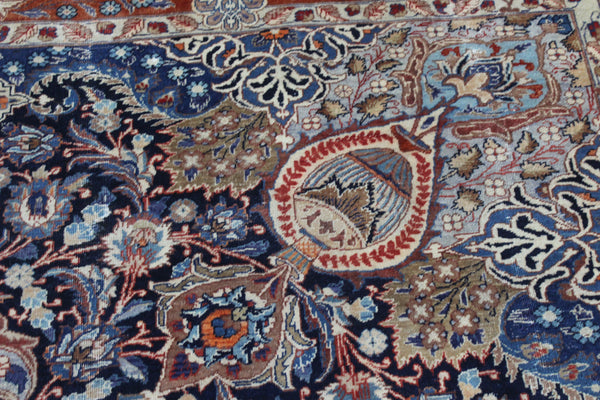 Antique Persian Kashmar Carpet 380 × 300 cm – Hand-Knotted Wool Rug
