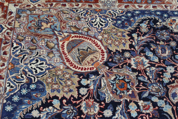 Antique Persian Kashmar Carpet 380 × 300 cm – Hand-Knotted Wool Rug