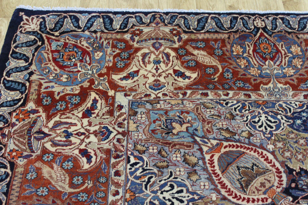Antique Persian Kashmar Carpet 380 × 300 cm – Hand-Knotted Wool Rug