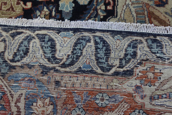 Antique Persian Kashmar Carpet 380 × 300 cm – Hand-Knotted Wool Rug
