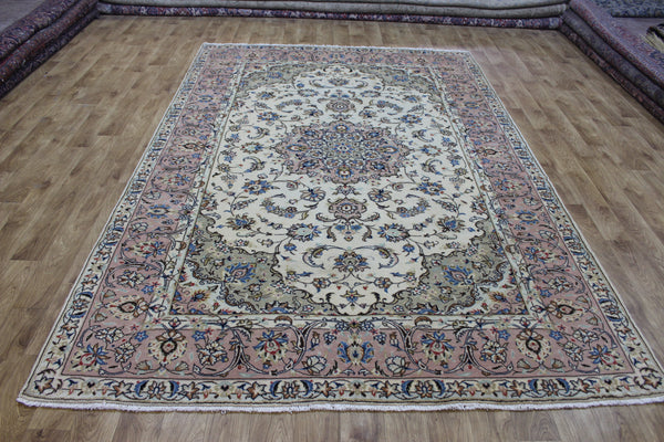 Persian Kashan Carpet 300 × 198 cm – Hand-Knotted Wool Rug