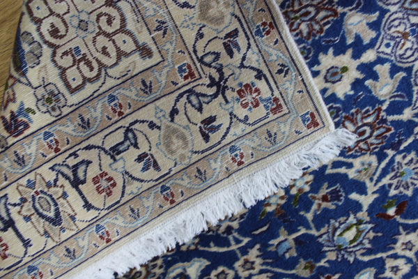 Fine Persian Nain Rug Silk & Wool 197 X 117 cm
