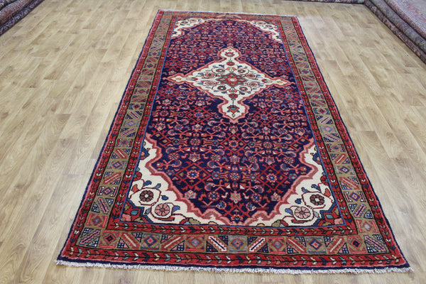 Persian Hamedan Long Rug 303 × 150 cm – Hand-Knotted Wool Tribal Carpet