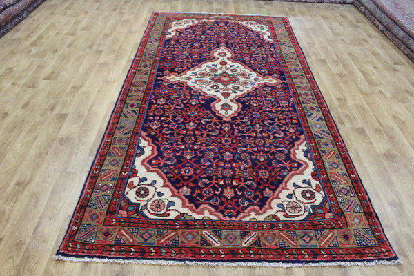 Persian Hamedan Long Rug 303 × 150 cm – Hand-Knotted Wool Tribal Carpet
