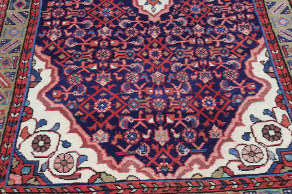 Persian Hamedan Long Rug 303 × 150 cm – Hand-Knotted Wool Tribal Carpet