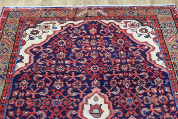 Persian Hamedan Long Rug 303 × 150 cm – Hand-Knotted Wool Tribal Carpet
