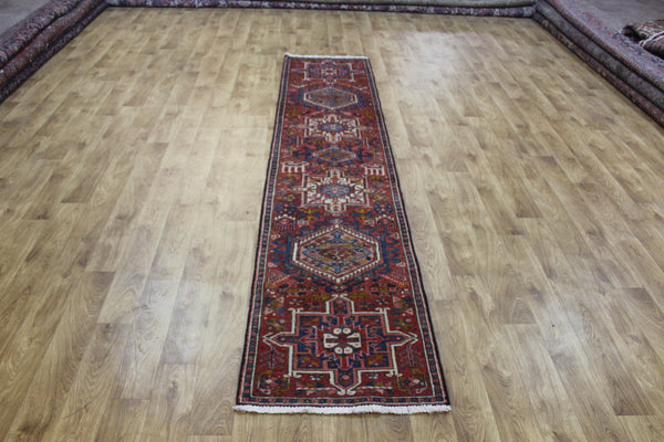 Antique Persian Garajeh Runner 288 × 60 cm – Hand-Knotted Wool Hallway Rug