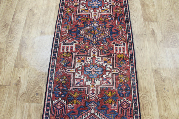 Antique Persian Garajeh Runner 288 × 60 cm – Hand-Knotted Wool Hallway Rug