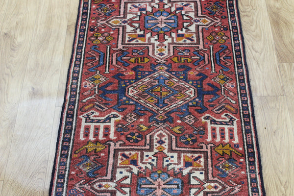 Antique Persian Garajeh Runner 288 × 60 cm – Hand-Knotted Wool Hallway Rug