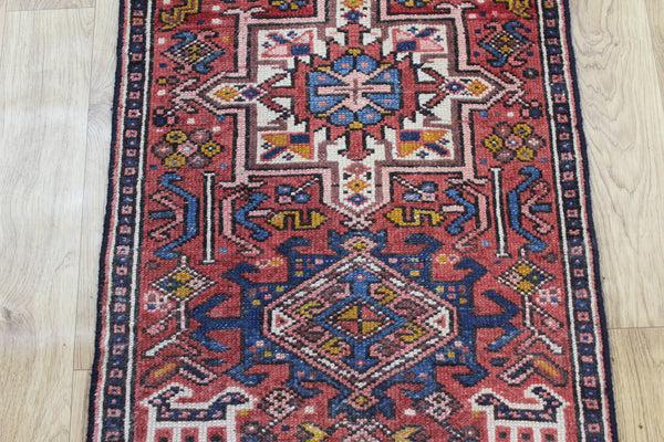 Antique Persian Garajeh Runner 288 × 60 cm – Hand-Knotted Wool Hallway Rug