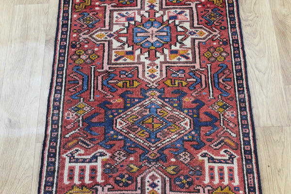 Antique Persian Garajeh Runner 288 × 60 cm – Hand-Knotted Wool Hallway Rug