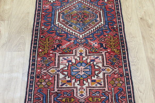 Antique Persian Garajeh Runner 288 × 60 cm – Hand-Knotted Wool Hallway Rug