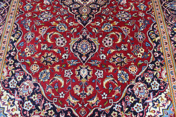 FINE HANDMADE PERSIAN KASHAN RUG 300 X 197