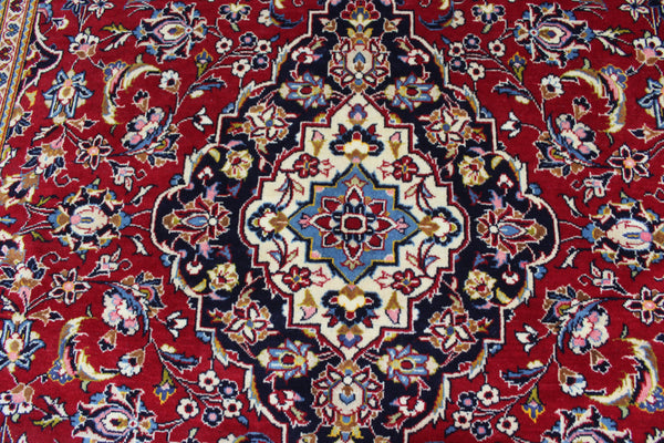 FINE HANDMADE PERSIAN KASHAN RUG 300 X 197