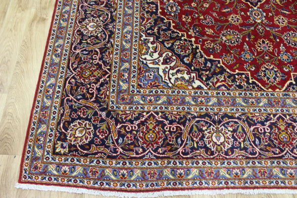 FINE HANDMADE PERSIAN KASHAN CARPET 300 x 205 CM