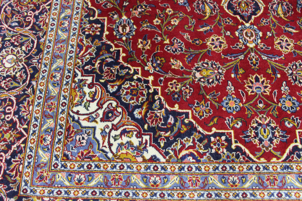 FINE HANDMADE PERSIAN KASHAN CARPET 300 x 205 CM