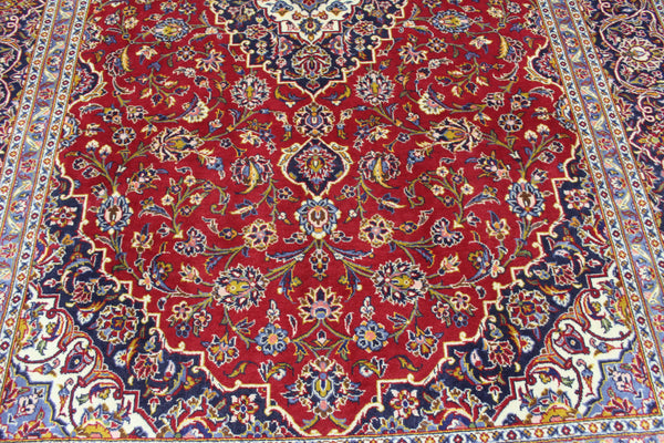 FINE HANDMADE PERSIAN KASHAN CARPET 300 x 205 CM