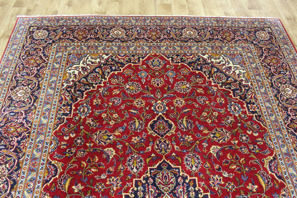 FINE HANDMADE PERSIAN KASHAN CARPET 300 x 205 CM