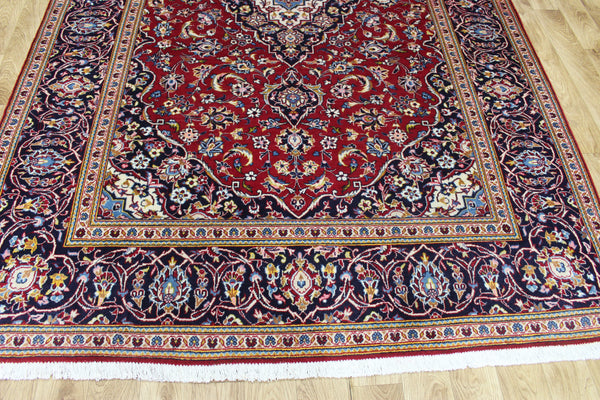 GENUINE HANDMADE PERSIAN KASHAN CARPET 295 X 197 CM