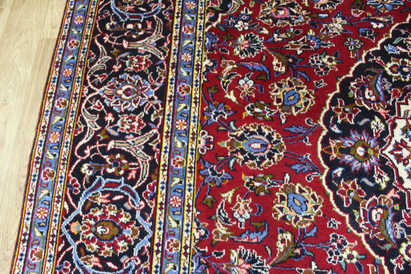 FINE HANDMADE PERSIAN KASHAN CARPET 300 X 215 CM