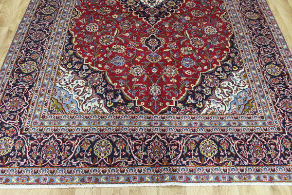 FINE HANDMADE PERSIAN KASHAN CARPET 295 X 190 CM