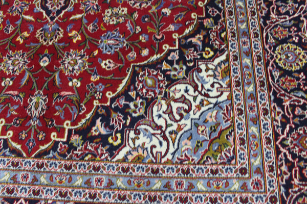 FINE HANDMADE PERSIAN KASHAN CARPET 295 X 190 CM