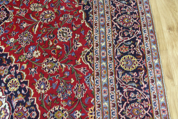 FINE HANDMADE PERSIAN KASHAN CARPET 295 X 190 CM