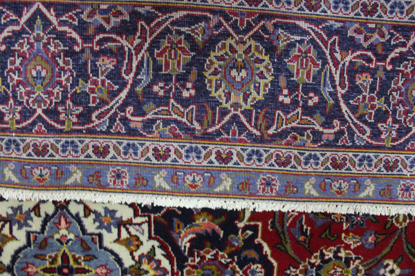 FINE HANDMADE PERSIAN KASHAN CARPET 295 X 190 CM